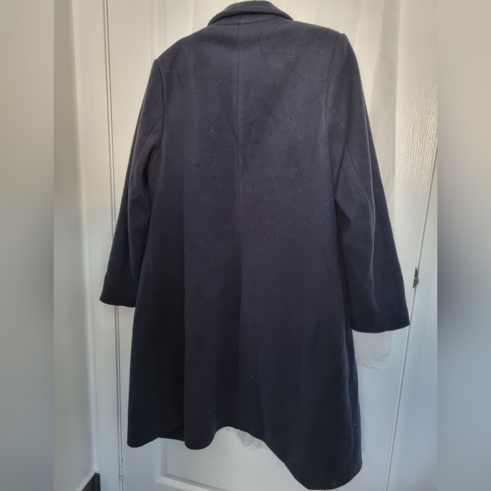City Chic Navy Coat - Picture 3 of 4